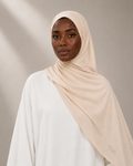 Hijab Jersey Premium mat  - Beige